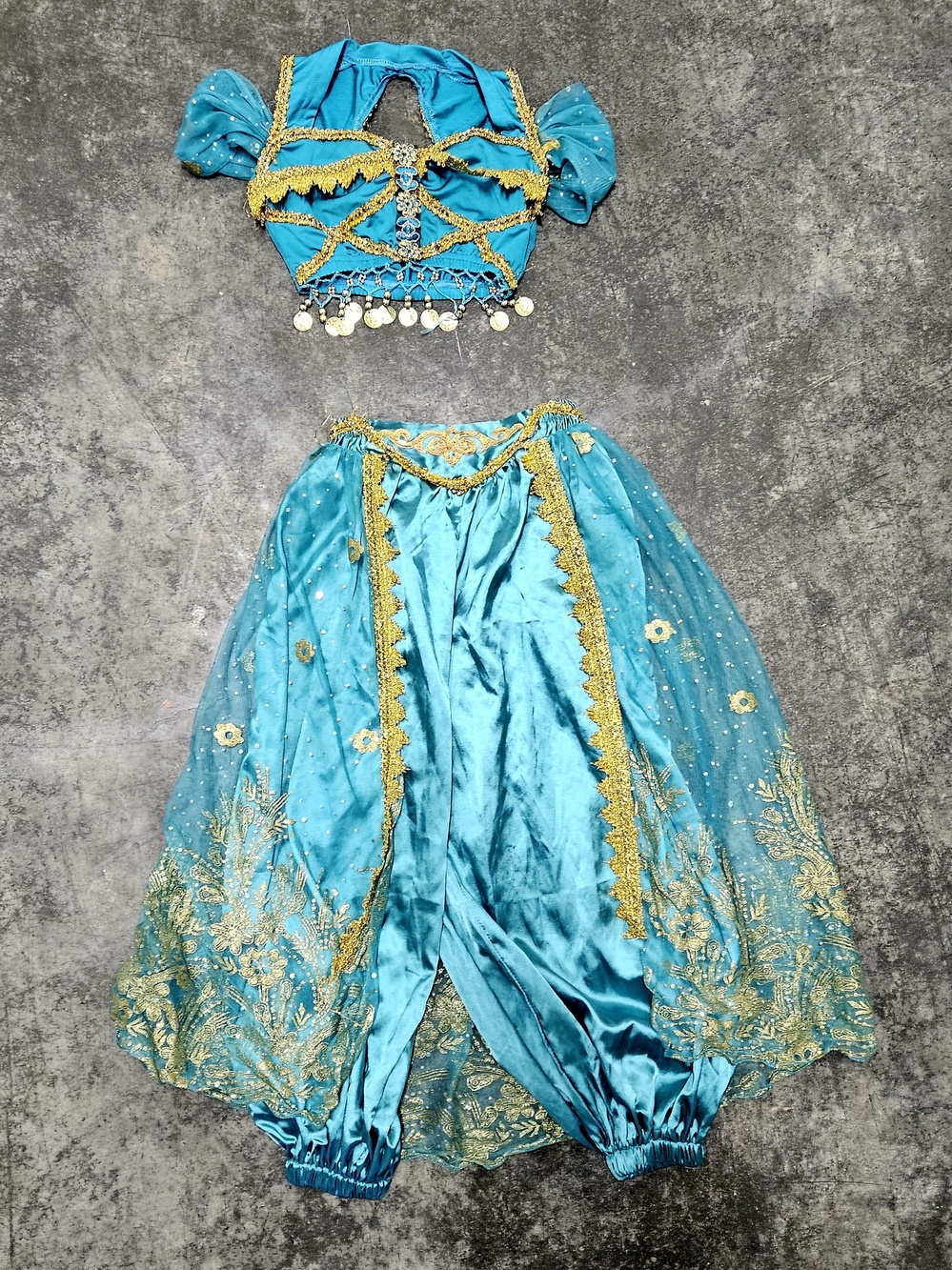 Princess Jasmine Belly Dance Costume Set